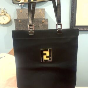 Elegant Black Tote Bag